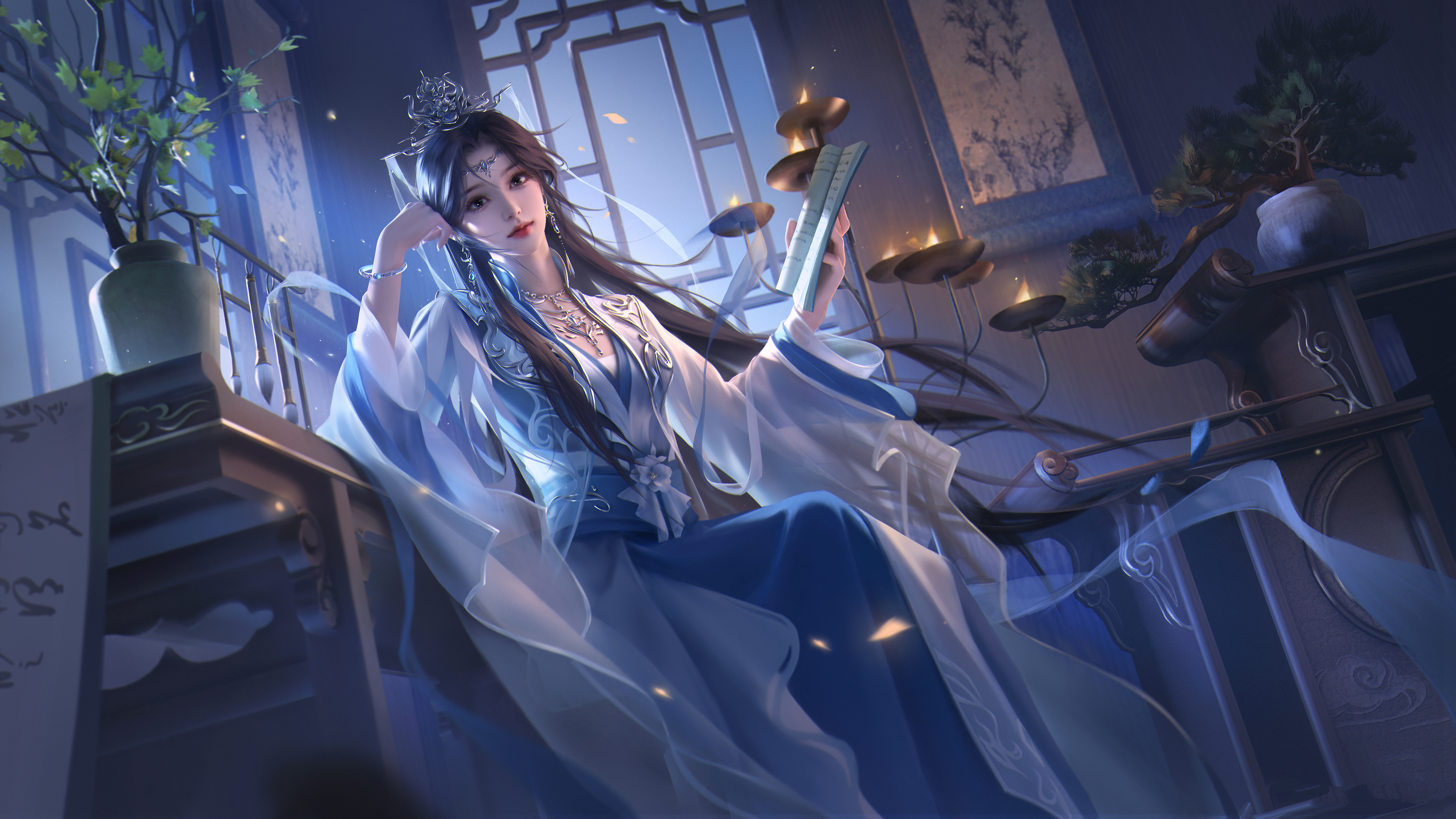 【彼岸图网】李慕婉 书房 唯美 4K壁纸3840x2160.jpg